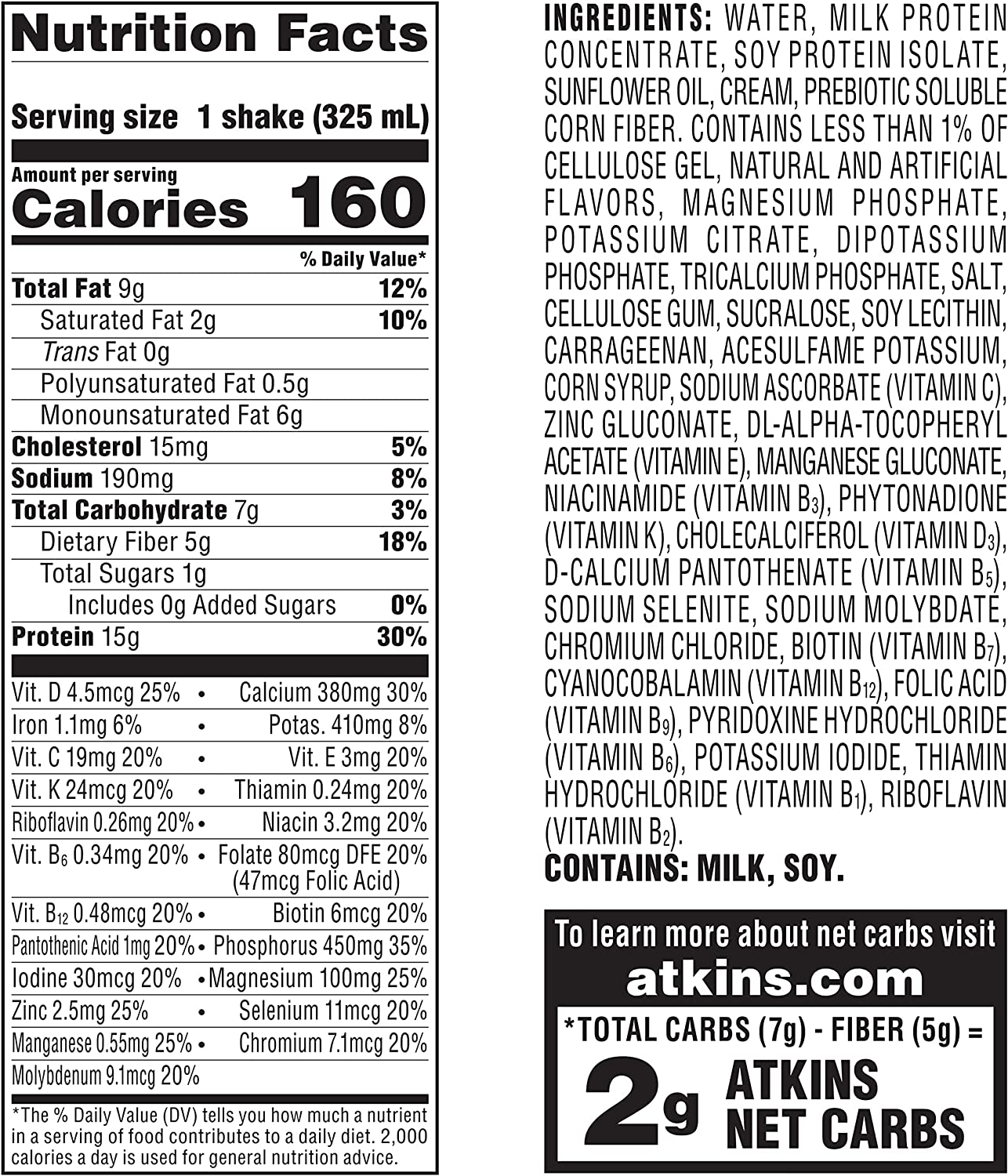 Atkins Strawberry Protein-Rich Shake, Gluten Free, Keto-Friendly, 12 Count - Image 5